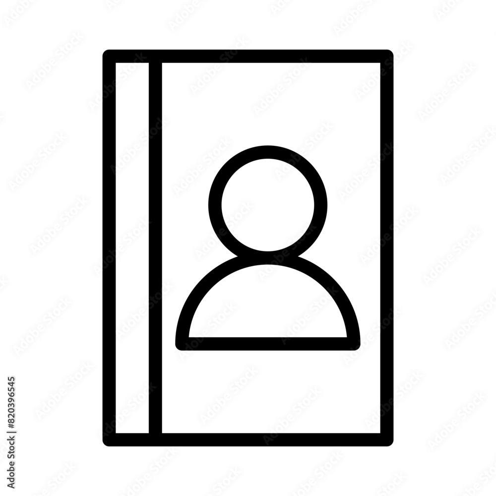 contact icon or logo illustration outline black style contact icon or logo illustration outline black style