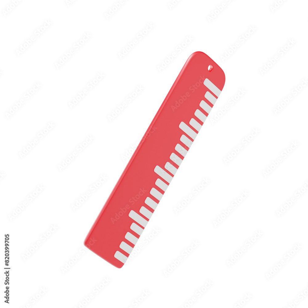 ruler 3d icon and illustration ruler 3d icon and illustration