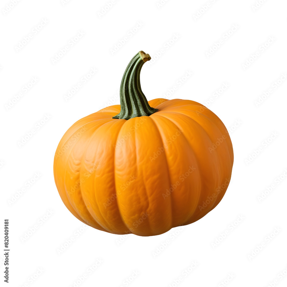 Carved halloween jack o lantern pumpkin isolated on transparent background, Halloween pumpkin png