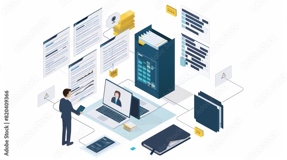 Compliance and Governance, Illustrate a scenario that highlights how advanced document management technologies ensure regulatory compliance and governance standards Compliance and Governance, Illustrate a scenario that highlights how advanced document management technologies ensure regulatory compliance and governance standards