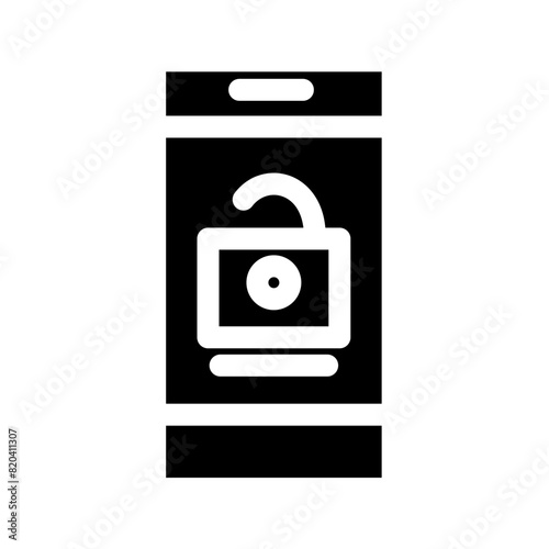 Smartphone unlock icon