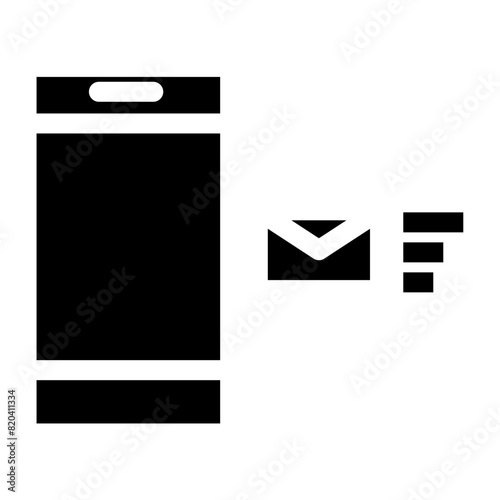 Smartphone inbox icon