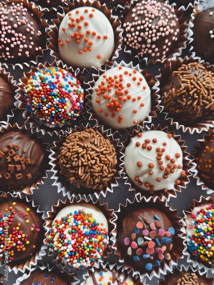 Brigadeiro, Brazilian dessert candies Brigadeiro, Brazilian dessert candies