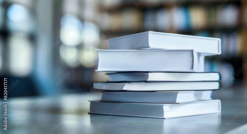 A Library in Ivory: The Stack of White Books A Library in Ivory: The Stack of White Books
