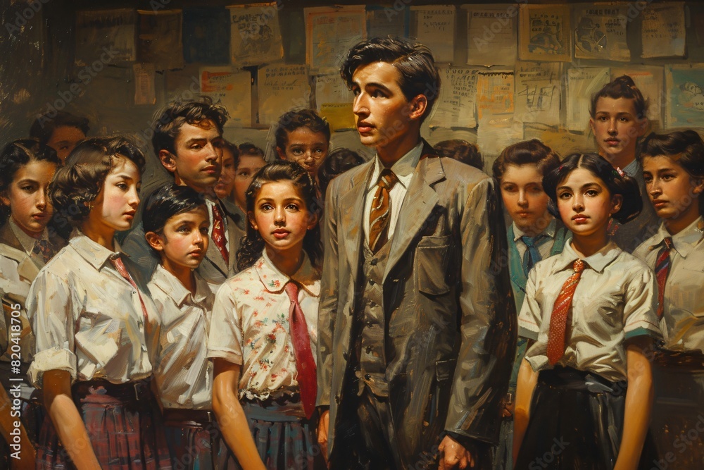 Fototapeta premium Students are learning