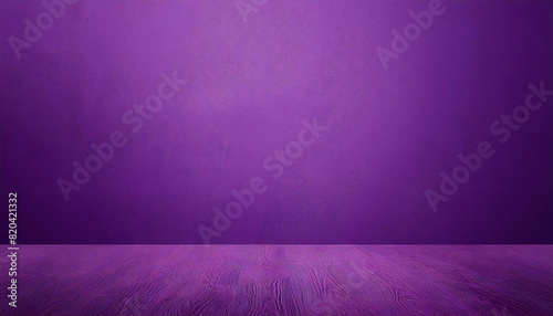 パープルの部屋　奥行きのある紫色の壁の空間。無地素材。レイアウト。Purple room A space with deep purple walls. Plain material. layout.