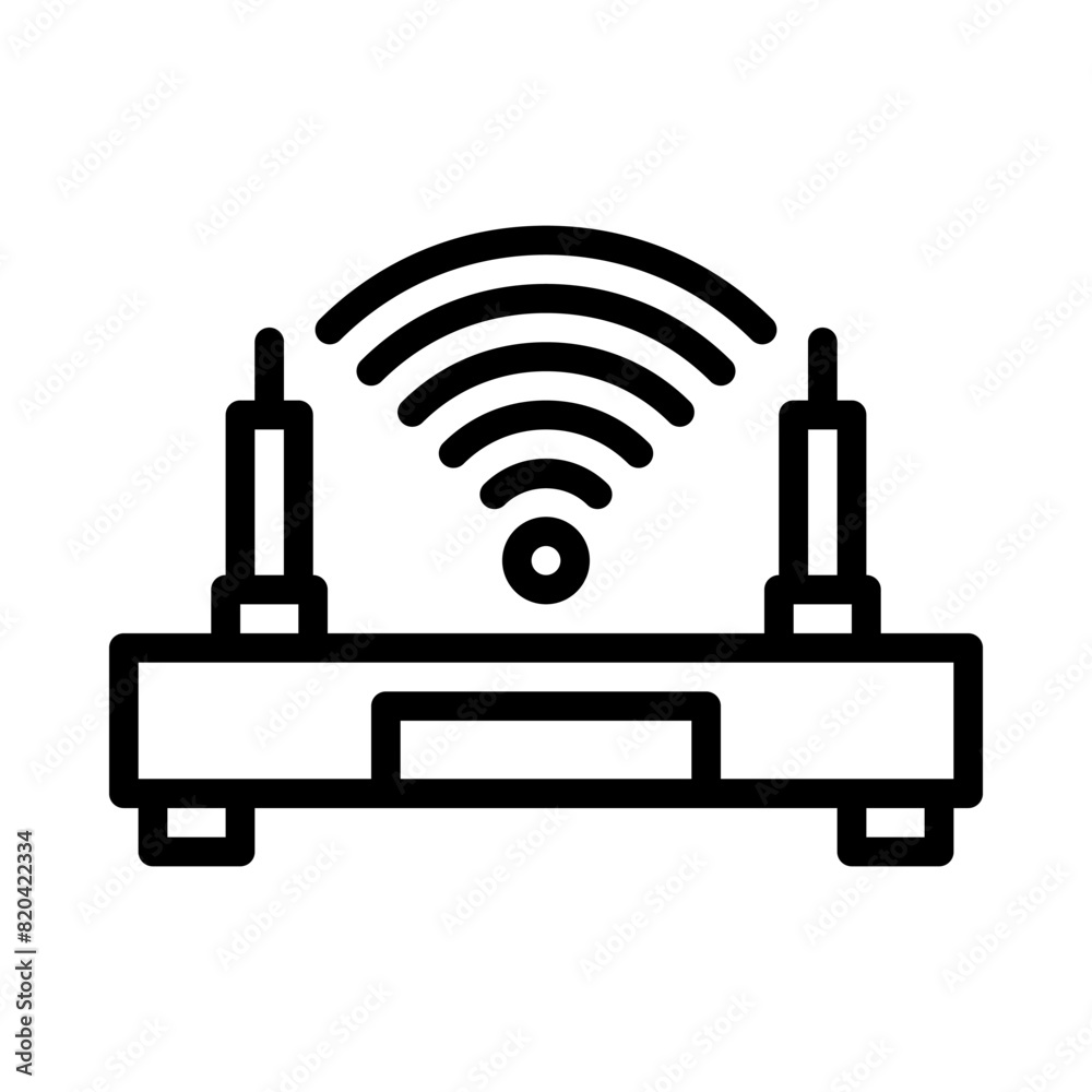 wifi icon or logo illustration outline black style wifi icon or logo illustration outline black style