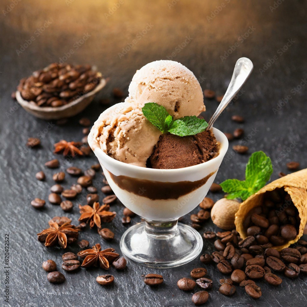 chocolate ice cream with chocolate chocolate ice cream with chocolate