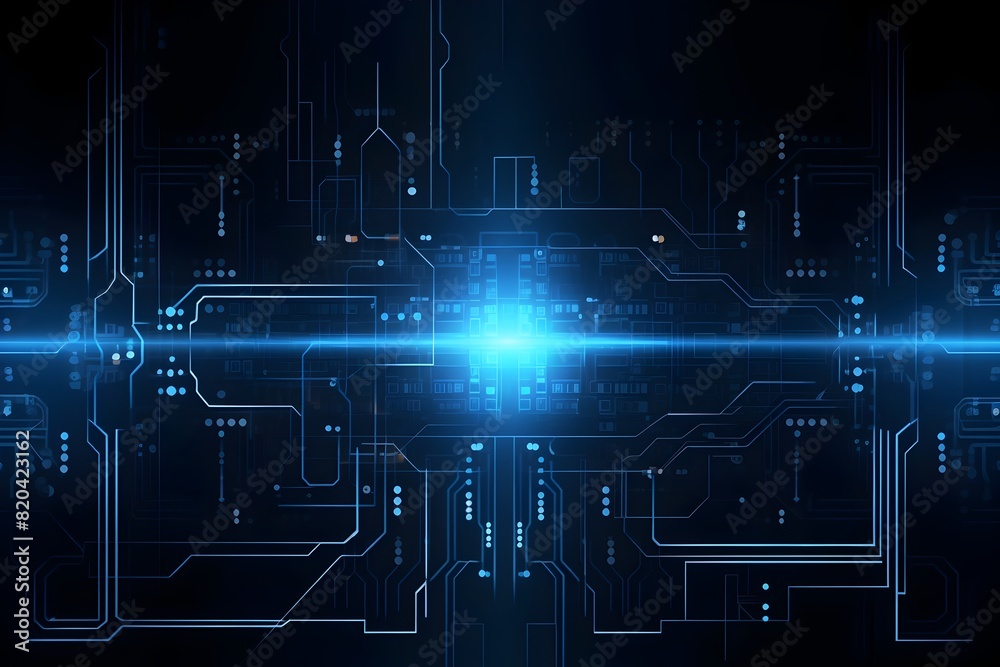 Cutting-Edge Digital Technology Abstract Backdrop for Futuristic Concepts and Designs