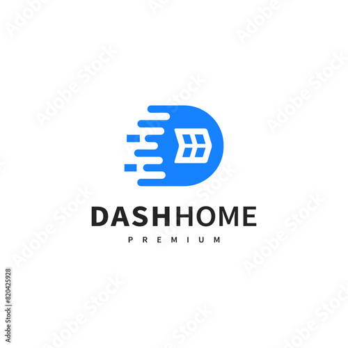 home dash icon vector logo design