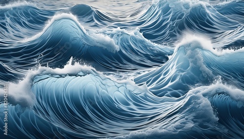 Stunningly Detailed Ocean Wave Close-Up Art