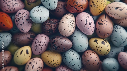 easter eggs full background with season colors 