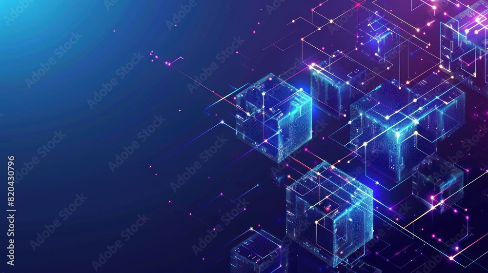 cube graph with binary code, futuristic elements concept,blockchain technology concept cube graph with binary code, futuristic elements concept,blockchain technology concept