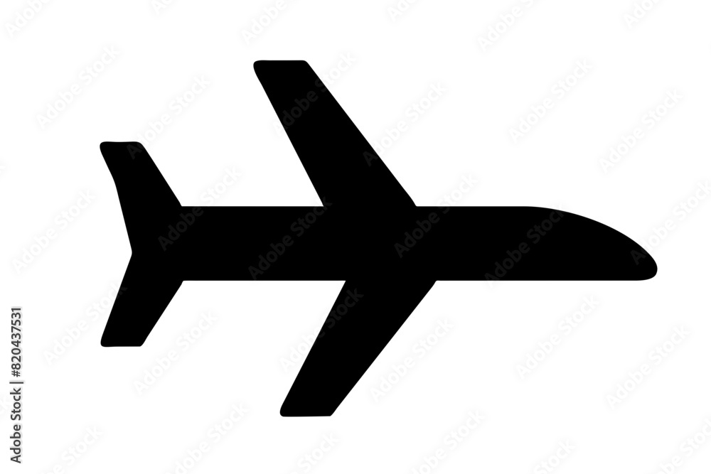 airplane icon vector silhouette illustration airplane icon vector silhouette illustration