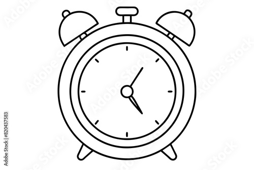 alarm clock vector silhouette illustration