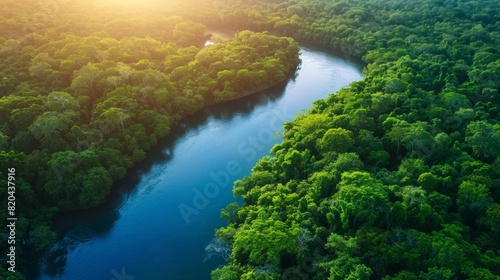 create background image for quiz question about World River, AI Generative © Alisa