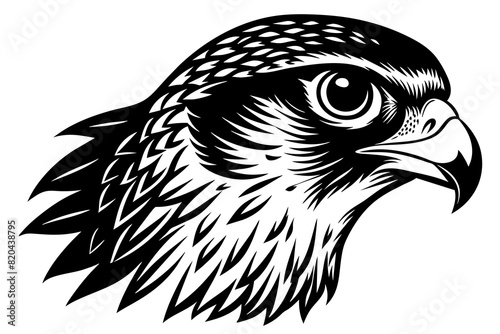 falcon head vector silhouette illustration photo