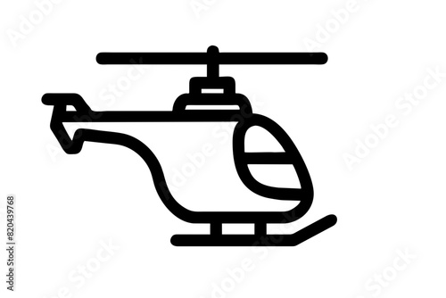 helicopter icon vector silhouette illustration