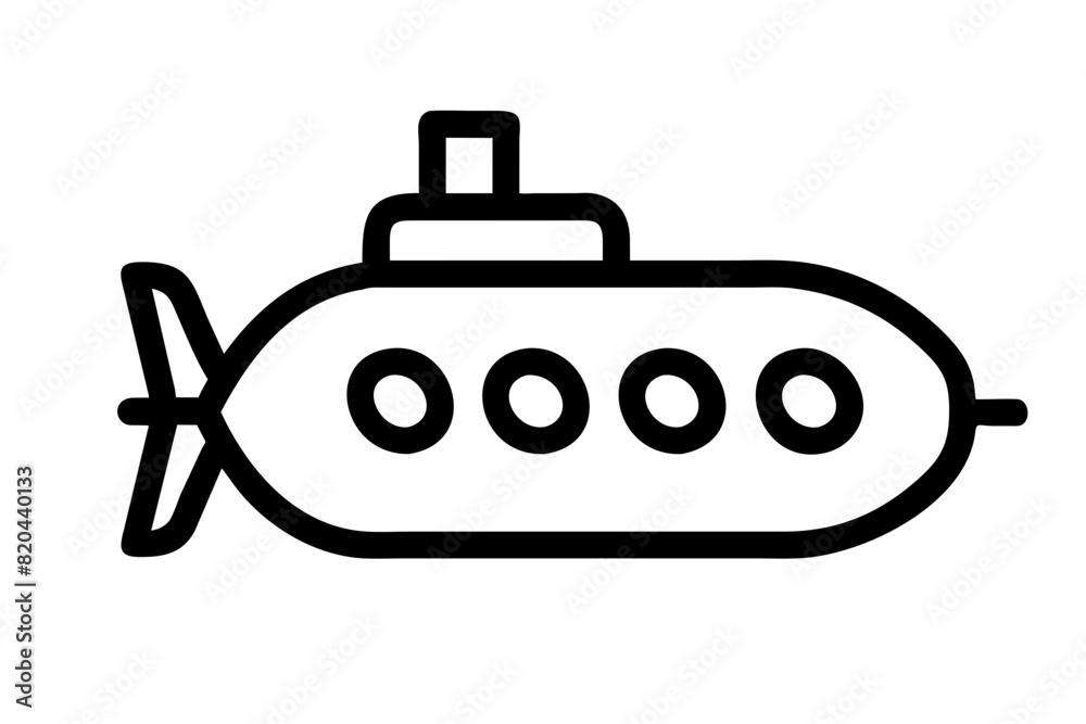 submarine icon vector silhouette illustration submarine icon vector silhouette illustration