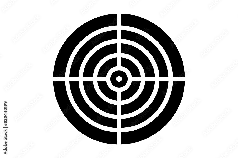 target icon vector silhouette illustration target icon vector silhouette illustration