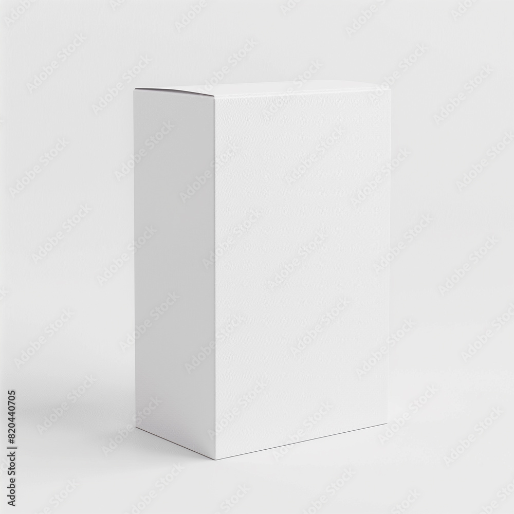 white paper box mock up on white background white paper box mock up on white background