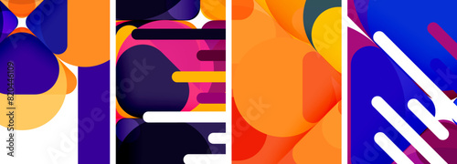 Geometric elements abstract backgrounds for wallpaper, business card, cover, poster, banner, brochure, header, website