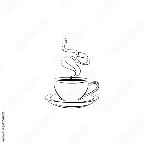 Coffee cup logo  vector illustration
