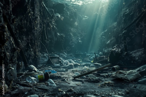 garbage polluting the depth...