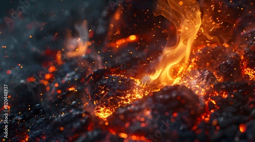 Płomień ognia płomień tło i teksturowane