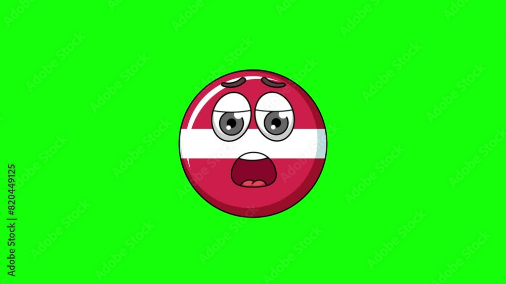 flag of latvia cartoon with relief, exhaustion, or a sigh of disappointment face flag of latvia cartoon with relief, exhaustion, or a sigh of disappointment face