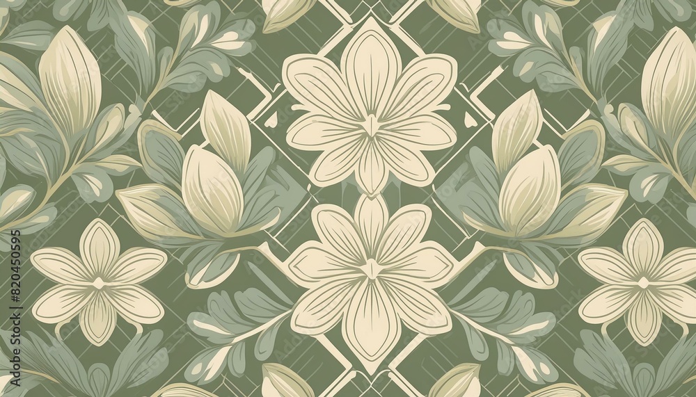 Timeless Elegance: Vector Ornamental Floral Seamless Pattern Timeless Elegance: Vector Ornamental Floral Seamless Pattern