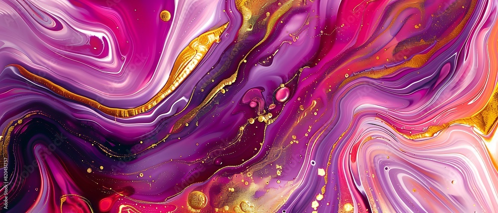 Golden Liquid Marble Abstract Composition on Shimmering Background Golden Liquid Marble Abstract Composition on Shimmering Background