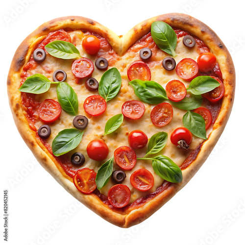 heart shape pizza transparent background