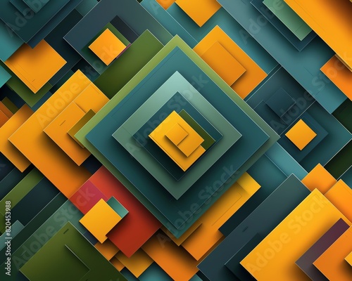 Square Abstract background A quadrilateral with four equal sides and four right angles