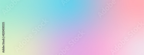 Abstract colorful pastel gradient colors background. Pink orange yellow green purple and blue colors.	
