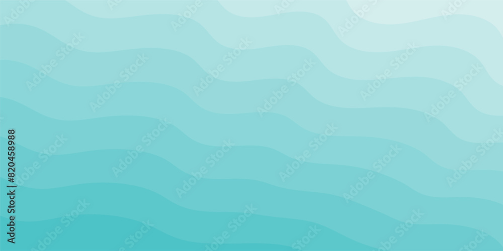 Fototapeta premium Background vector illustration of blue ocean wave layers
