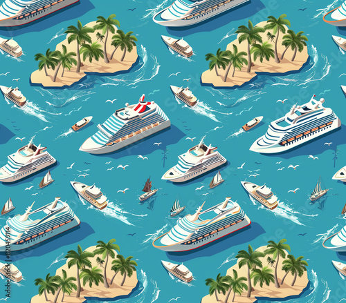 cruise ships in the sea