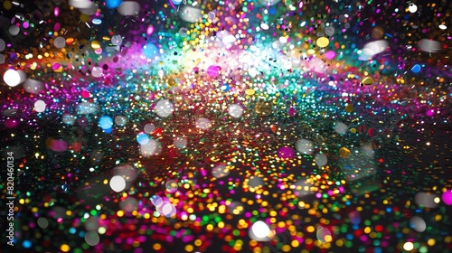 Vibrant Glittering Confetti Falling - Festive Party Background for Celebrations and Holidays