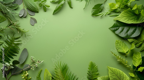 Green Background Ecology and Nature Theme