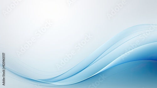 White Blue Minimalist Clean Background Wallpaper with Minimalist Aesthetic and Blue Cyan Wave Design