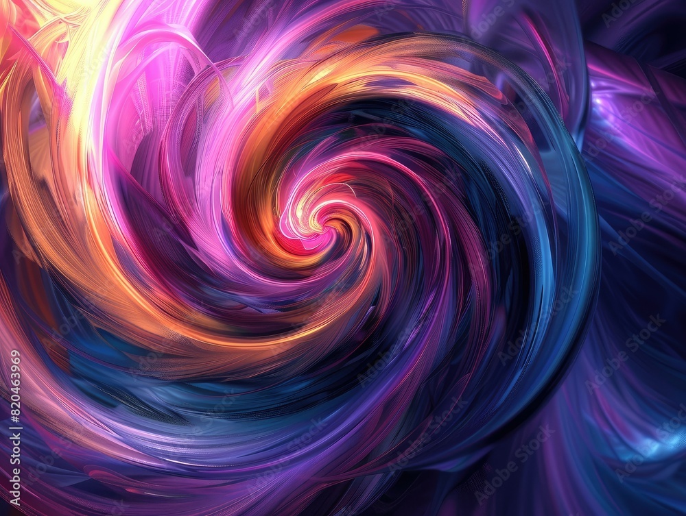 Abstract swirls of colors in dynamic motion Abstract swirls of colors in dynamic motion