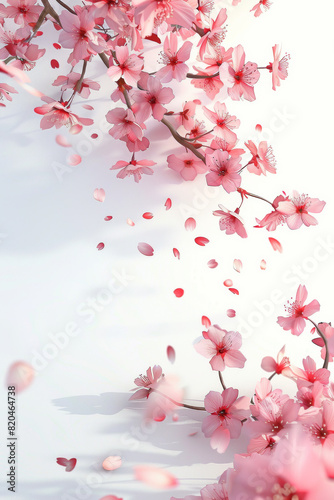 A close up of a pink flower with a white background © SJ Studio