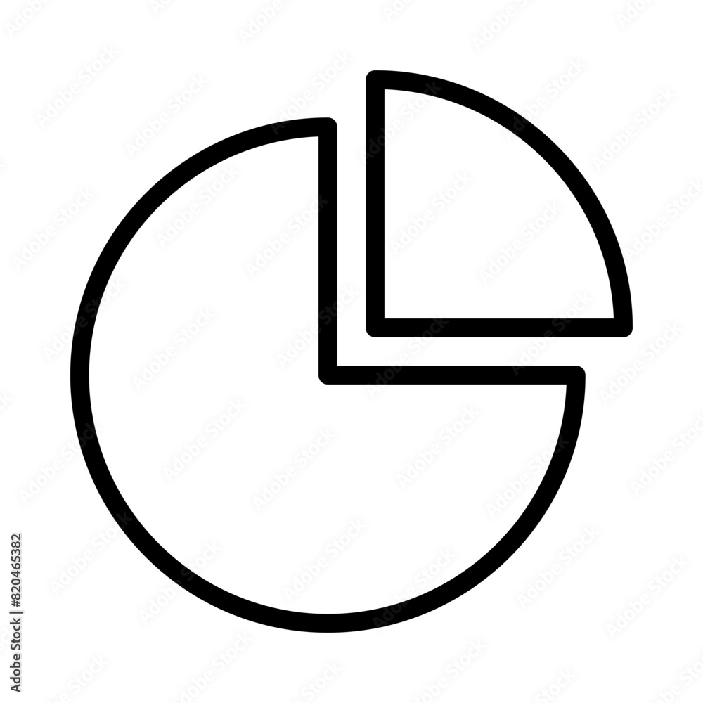 pie icon or logo illustration outline black style pie icon or logo illustration outline black style