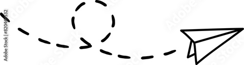 Cute paper rocket element vector