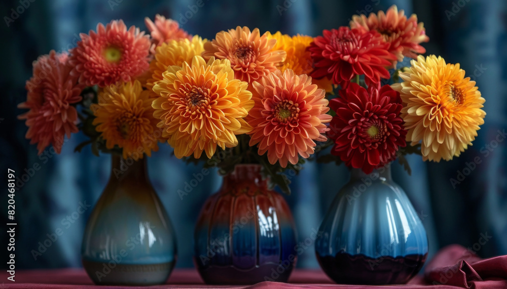 Chrysanthemum Garden in Full Bloom during Autumn Chrysanthemum Garden in Full Bloom during Autumn