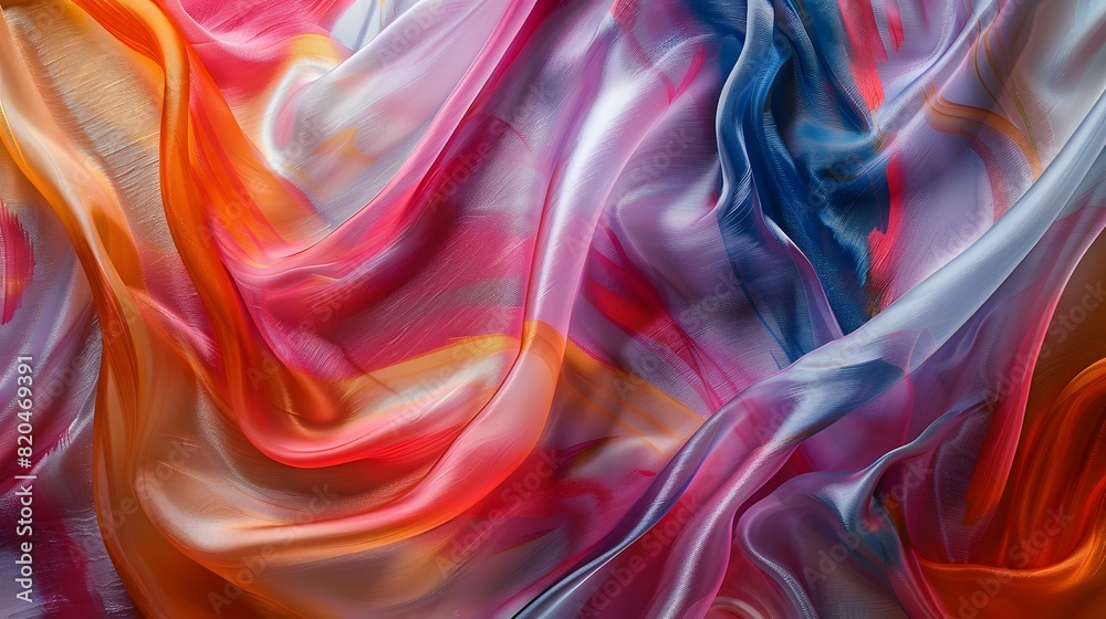 Obraz premium liquid wave caressing of luxurious silk