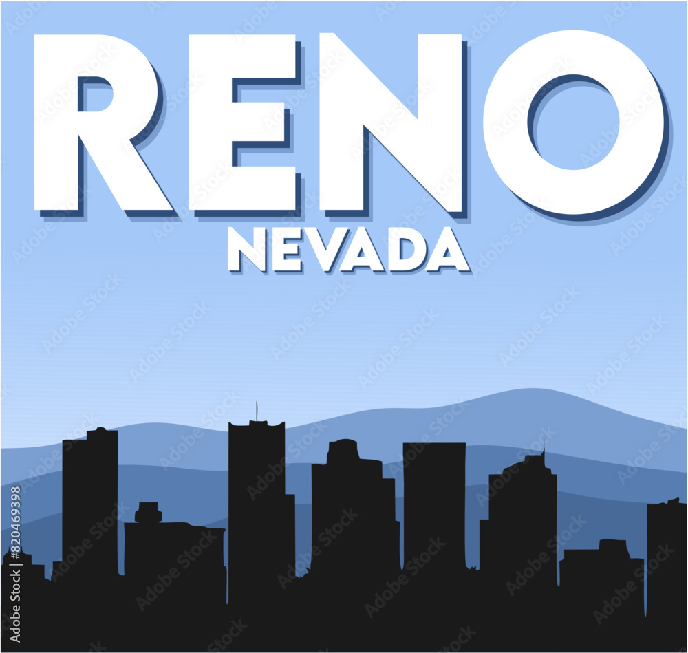 Fototapeta premium Reno Nevada with beautiful natural views