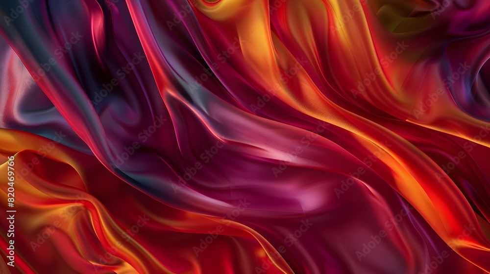 Obraz premium liquid wave caressing of luxurious silk