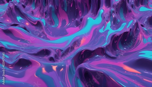Colorfull 3d liquid paint background 