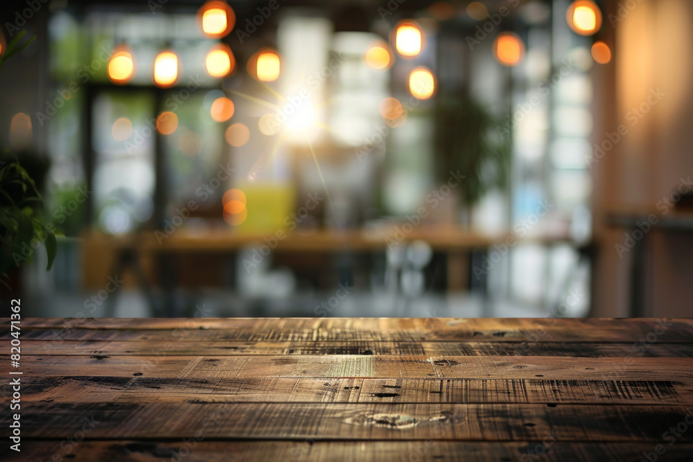 An office desk top with blurred background of office. Good for background 